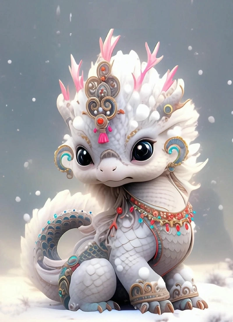 Rồng chibi cute dễ thương cho fan anime yêu thích