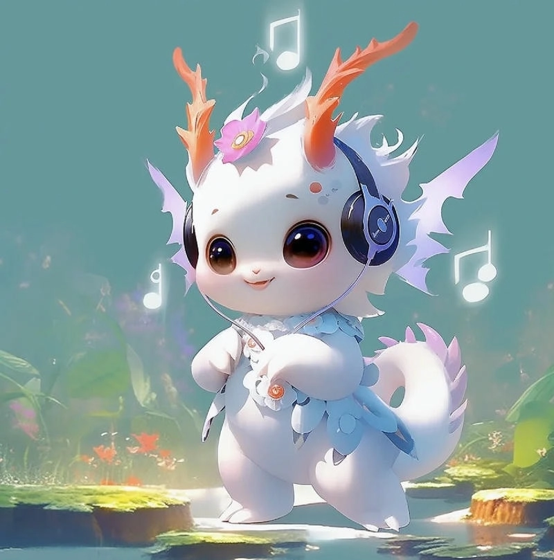 Kawaii rồng chibi cute đáng yêu làm tan chảy trái tim