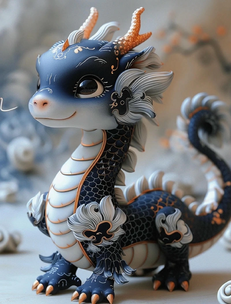 Em bé rồng chibi đáng yêu thu hút mọi ánh mắt