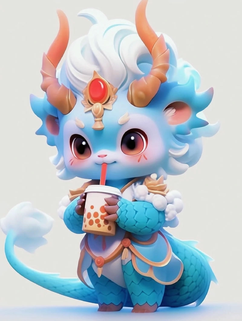 Hình ảnh rồng chibi cute thích hợp chia sẻ online