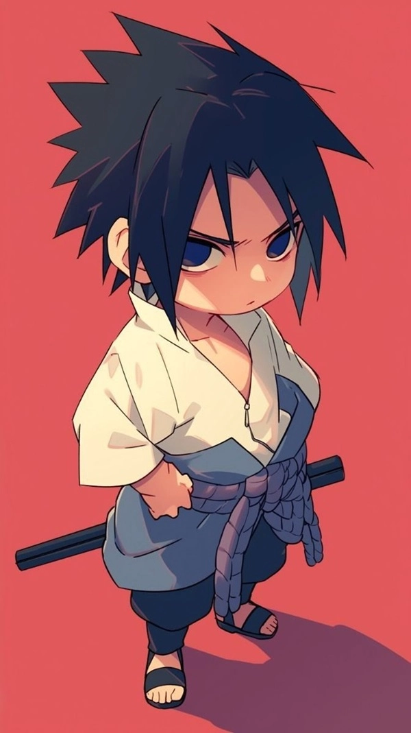 Hướng dẫn cách vẽ sasuke chibi từng bước chi tiết