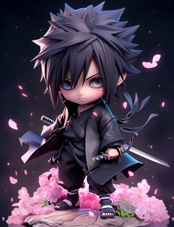 Khám phá sasuke chibi với biểu cảm cực dễ thương