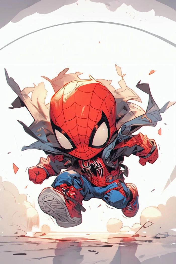 Xem ngay spider man cartoon chibi vui nhộn cho bé