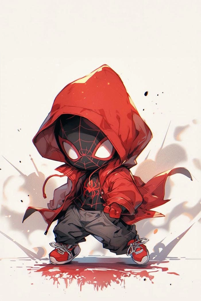 Thử chibi spider man drawing easy đơn giản cho bé