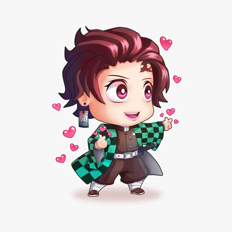 Học cách vẽ tanjiro chibi đơn giản siêu nhanh và dễ