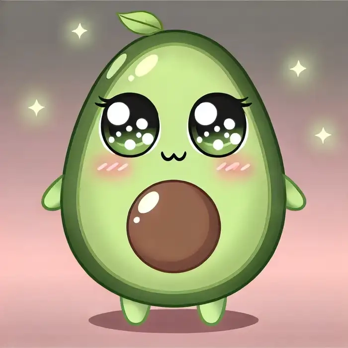 Khám phá bộ sưu tập bơ cute chibi cực xinh xắn