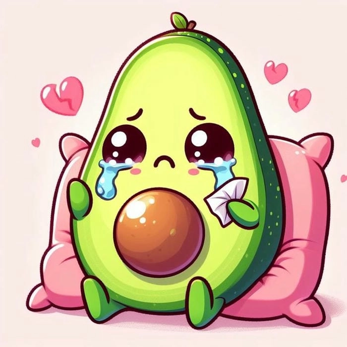 Tải hình trái bơ chibi cute cho mọi thiết bị điện tử