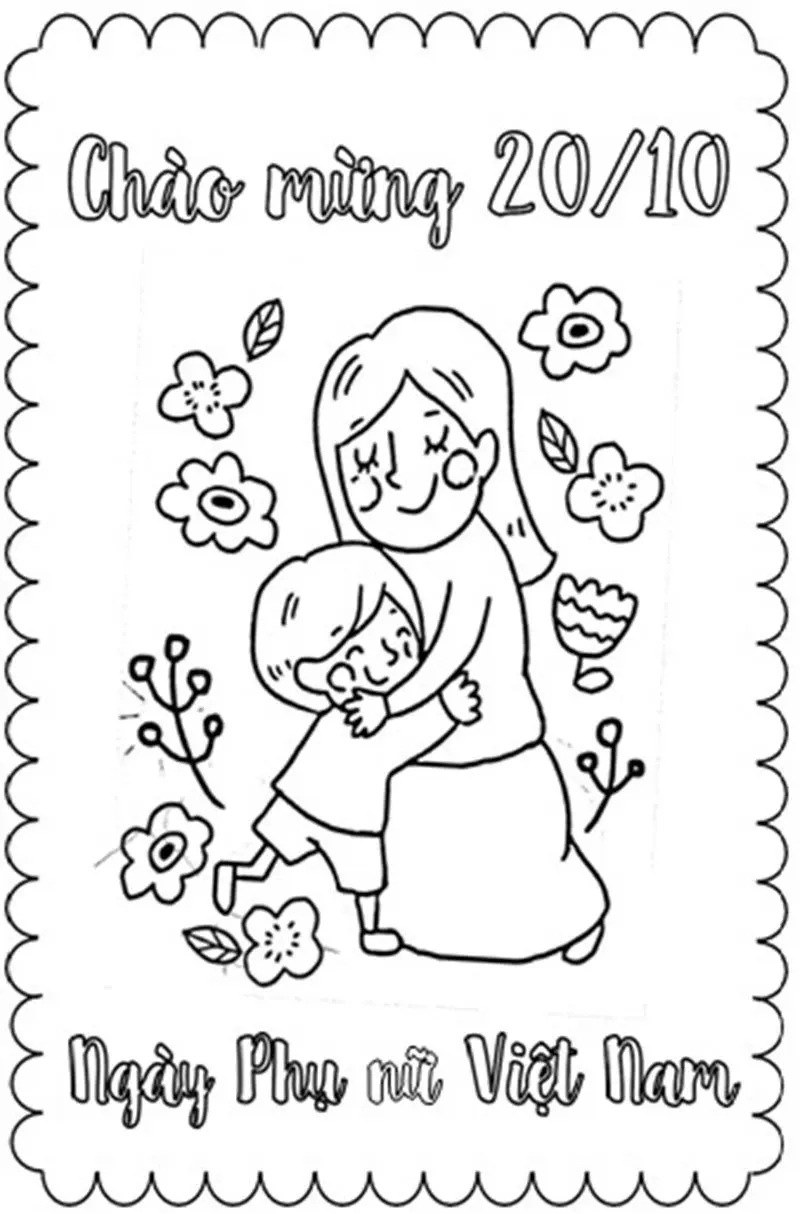 Mở rộng bộ sưu tập với tranh tô màu 20/11 cho bé