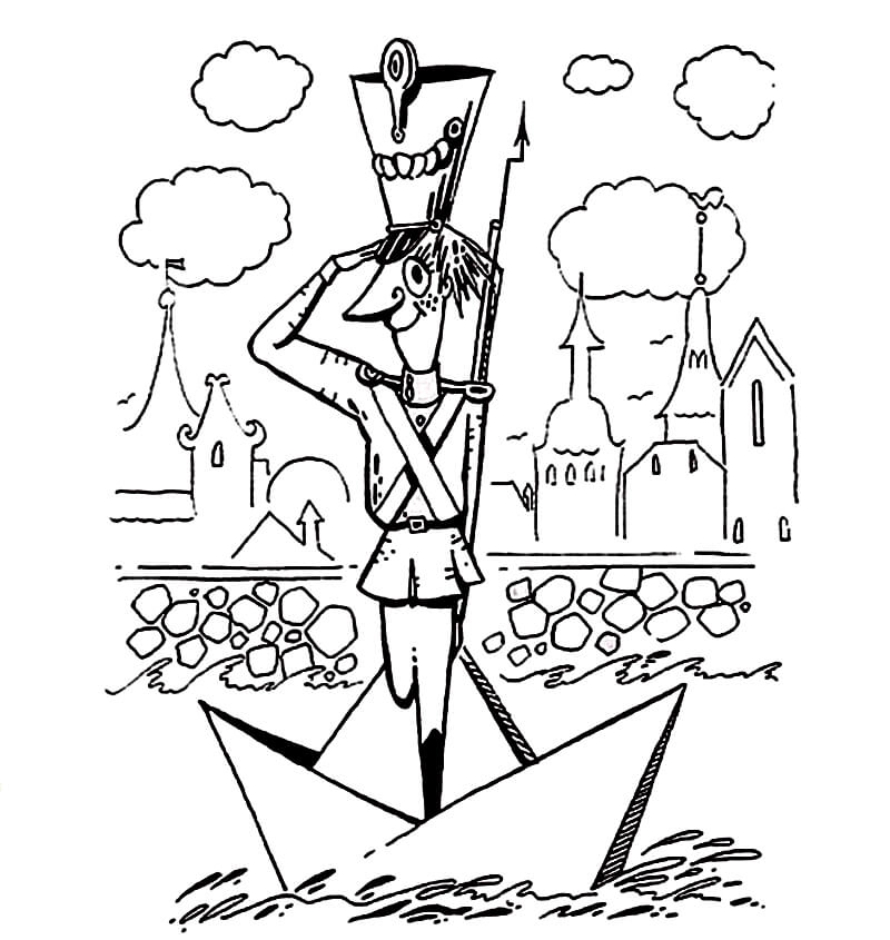 Bé vui học và sáng tạo với tô màu chú lính chì sống động