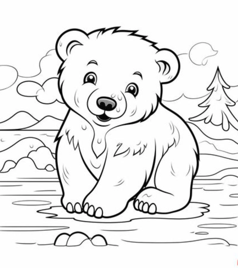 Khám phá bộ tranh tô màu gấu dễ thương cho bé thỏa sức sáng tạo