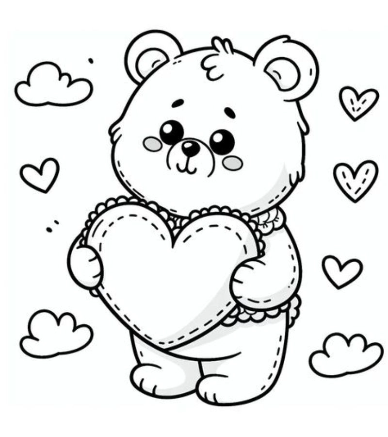 Bé yêu thích thiên nhiên sẽ thích tranh tô màu gấu trúc này