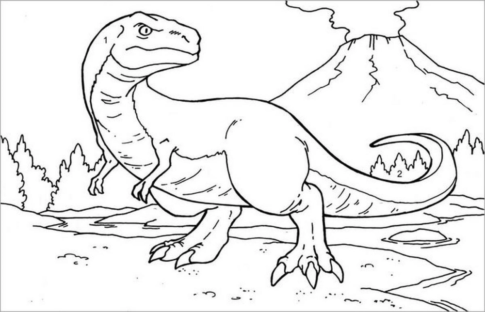 Khám phá sáng tạo qua sách tô màu khủng long bạo chúa đầy màu sắc