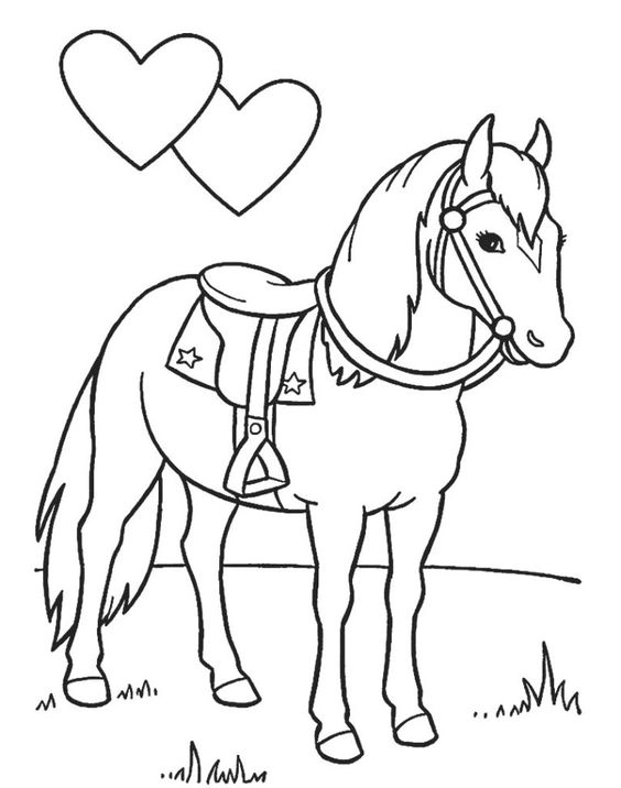 Khám phá sức mạnh với tranh tô màu ngựa chiến hùng dũng