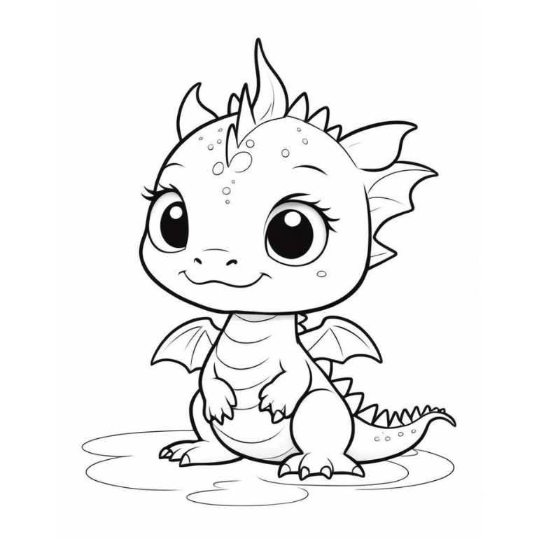 Chinh phục thử thách với tranh tô màu rồng 3 đầu mạnh mẽ