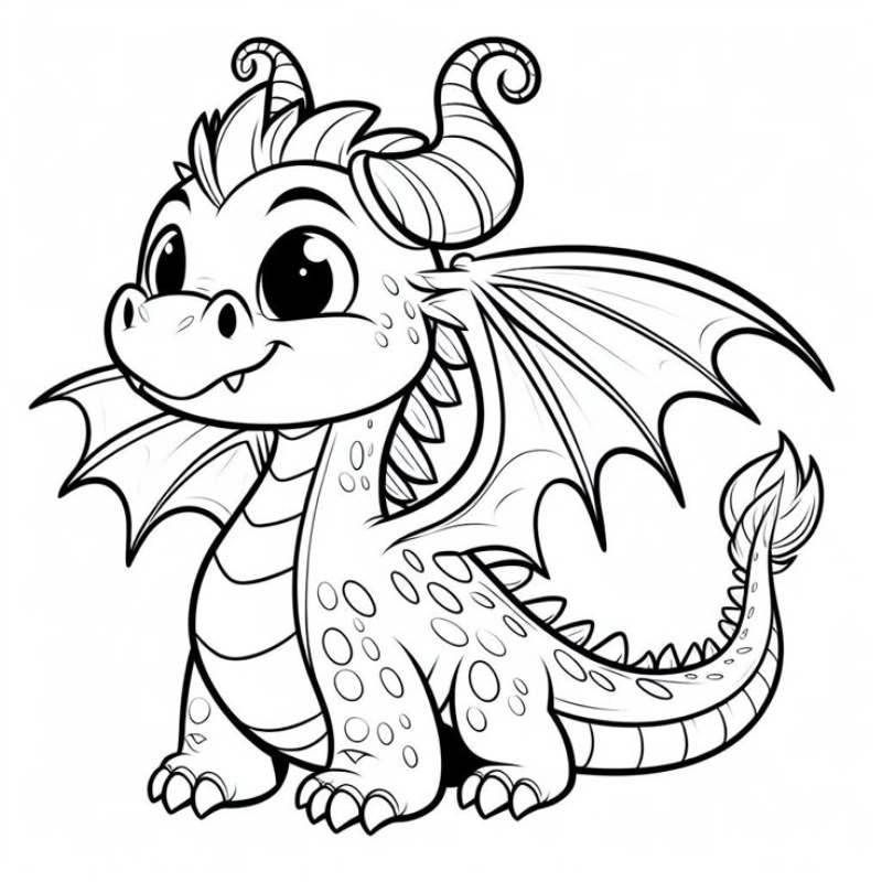 Bé mê mẩn với tranh tô màu rồng pokemon thú vị và sinh động