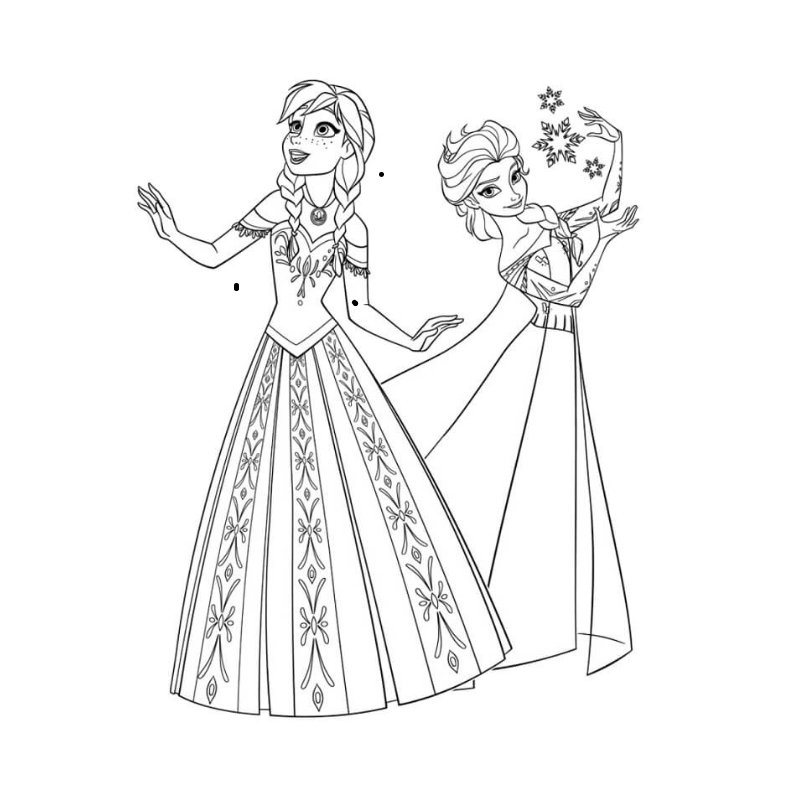 Bé yêu thích nghệ thuật qua tranh tô màu công chúa búp bê