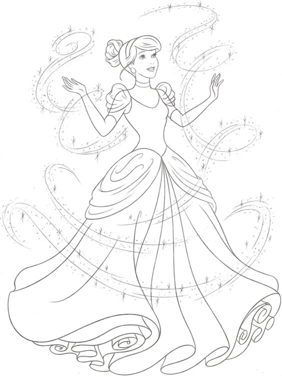 Khám phá bộ sưu tập tranh tô màu công chúa Disney sinh động