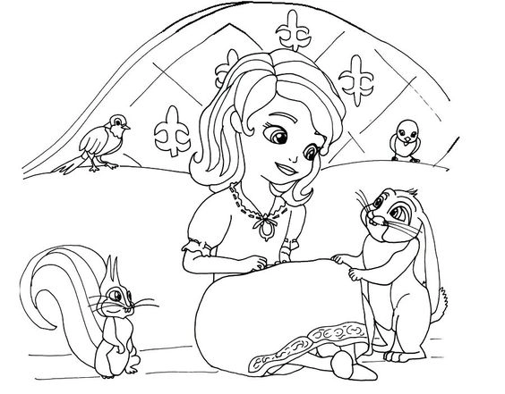 Vui học cùng công chúa sophia tô màu mỗi ngày với nhiều hình đáng yêu