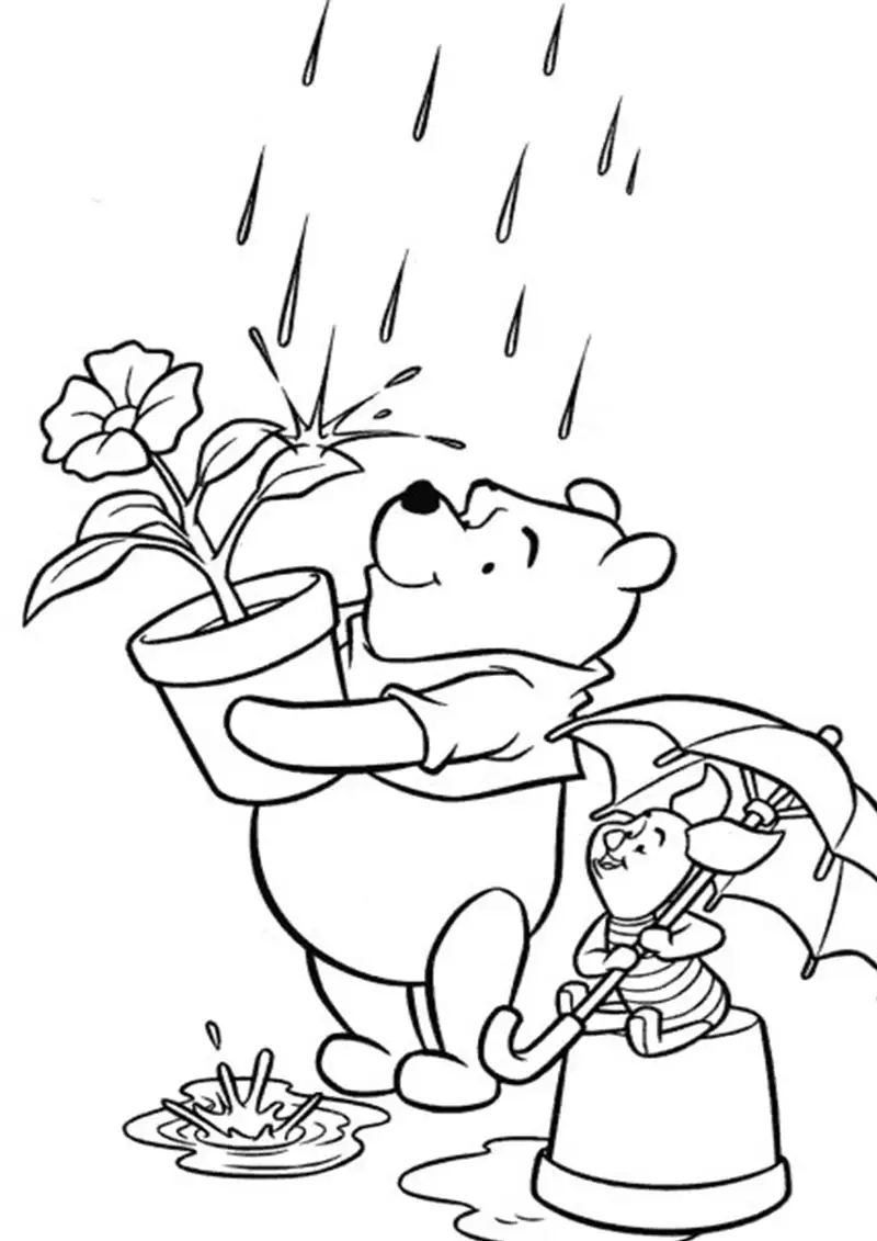 Tải ngay tranh tô màu pooh cho bé để bé thỏa sức sáng tạo