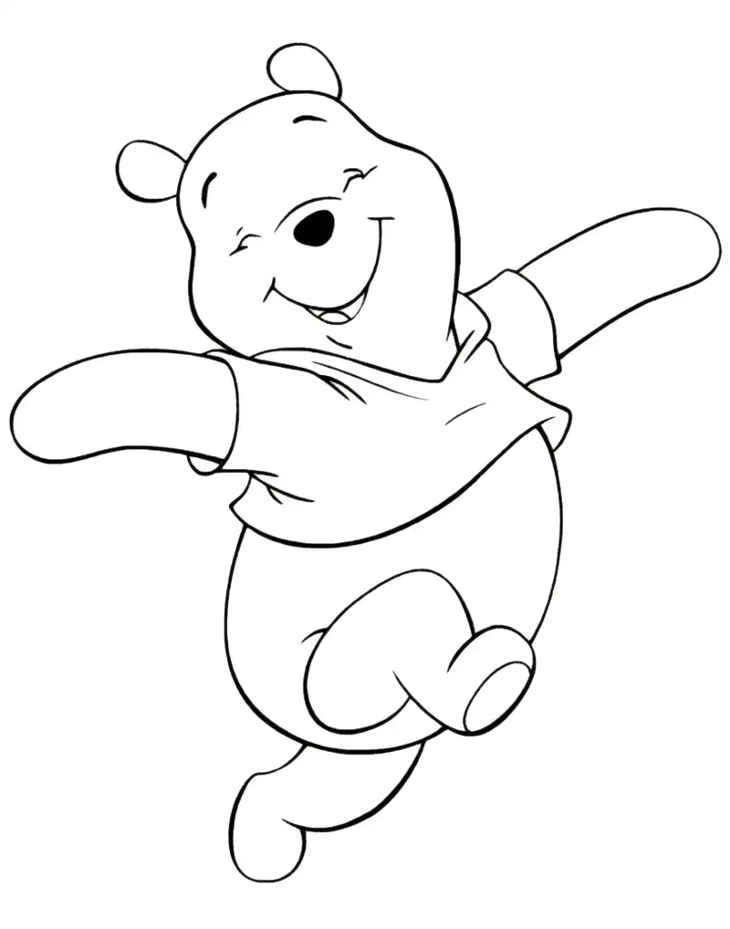 Khám phá tranh tô màu gấu pooh dễ thương cho bé thỏa sức sáng tạo