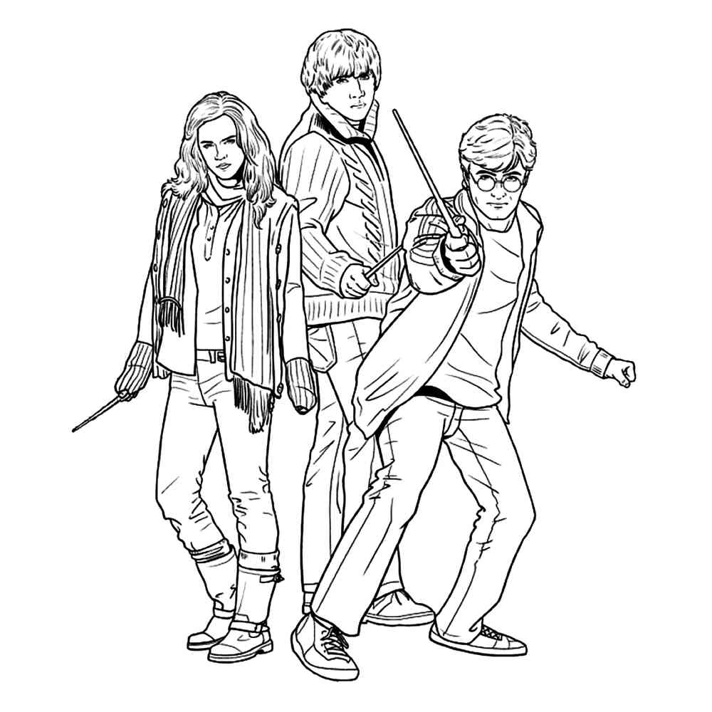 Tô điểm phòng học với tranh tô màu nhân vật harry potter