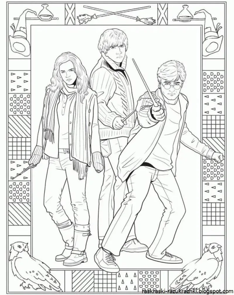 Tải hình vẽ harry potter để tô màu và sáng tạo ngay