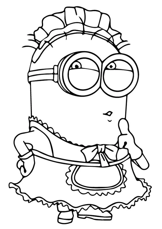 Thỏa sức sáng tạo với tranh tô màu minion cute siêu dễ thương