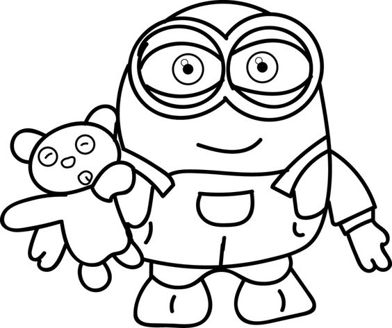 Bé sẽ thích mê tranh tô màu minion dễ thương ngộ nghĩnh