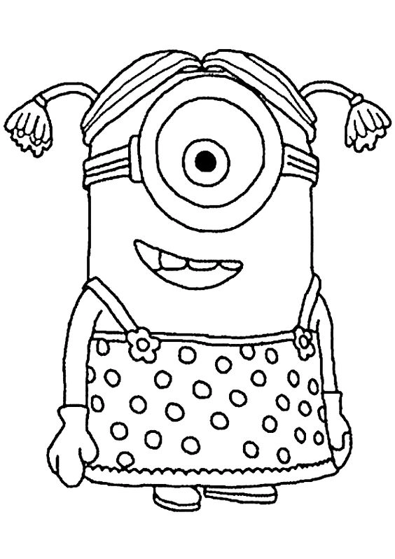Tải tranh tô màu minion in về nhà để bé thỏa sức vẽ