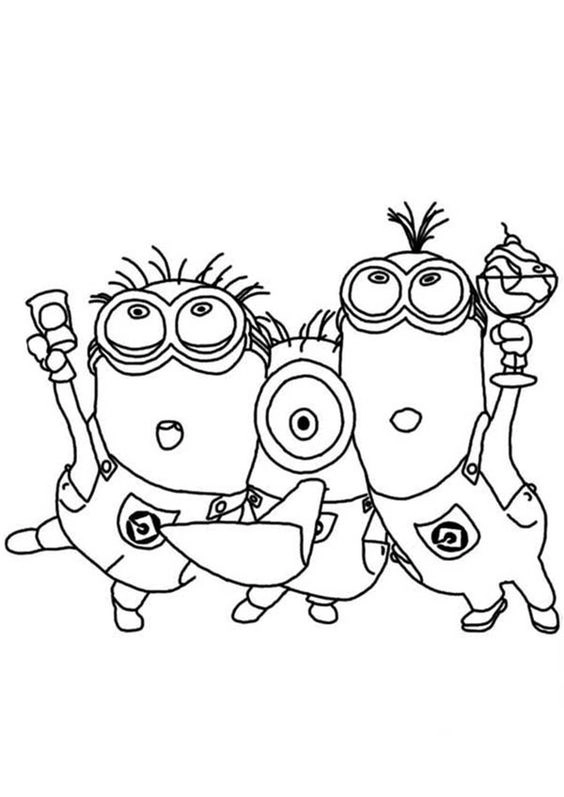 Rèn luyện kỹ năng cùng tập tô màu minion sinh động và vui