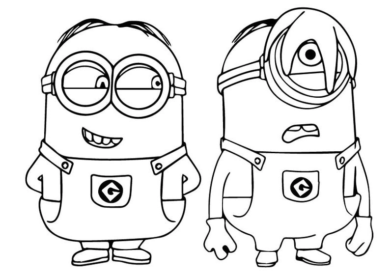 Bé thích mê với tô màu minions dễ thương ngộ nghĩnh và vui