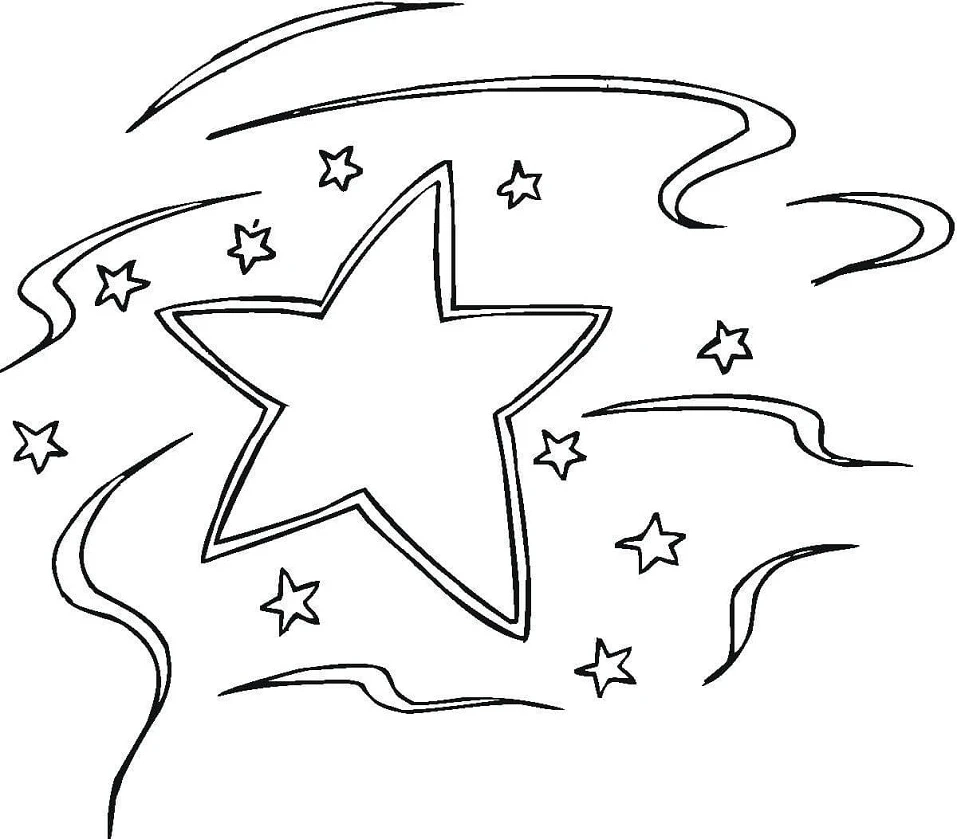 Khám phá tranh tô màu ngôi sao dễ thương cho bé vui học