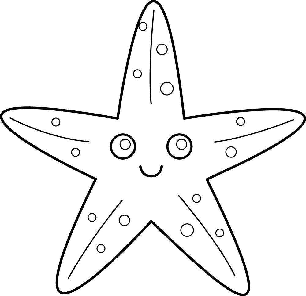 Bé thích thú với tranh tô màu ngôi sao dễ thương sinh động