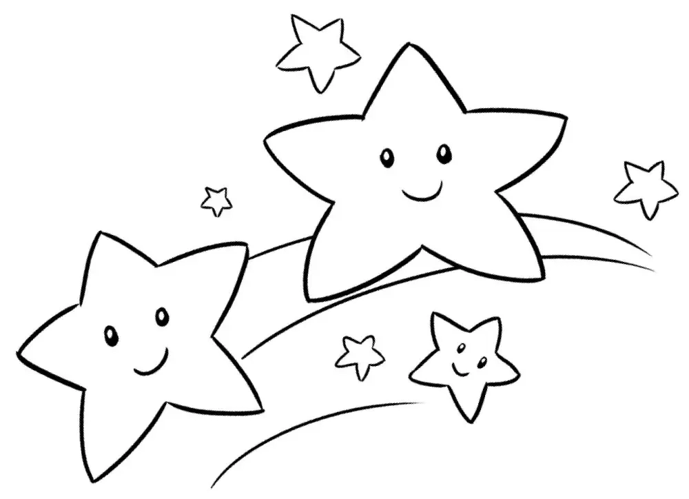 Khám phá tranh tô màu bầu trời sao lung linh cho bé