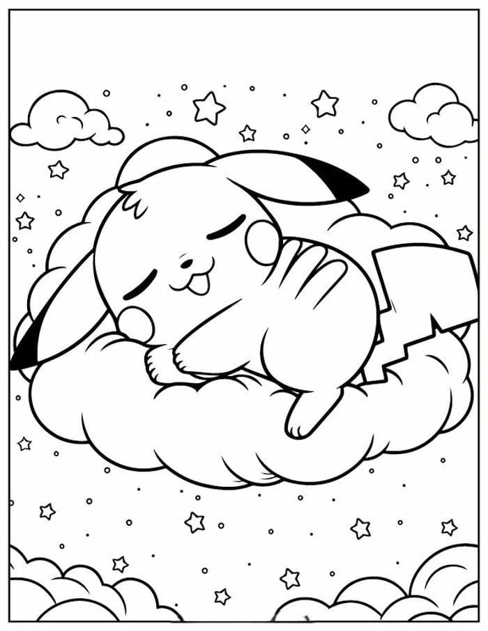 Tô điểm màu xanh cho tranh tô màu Bulbasaur