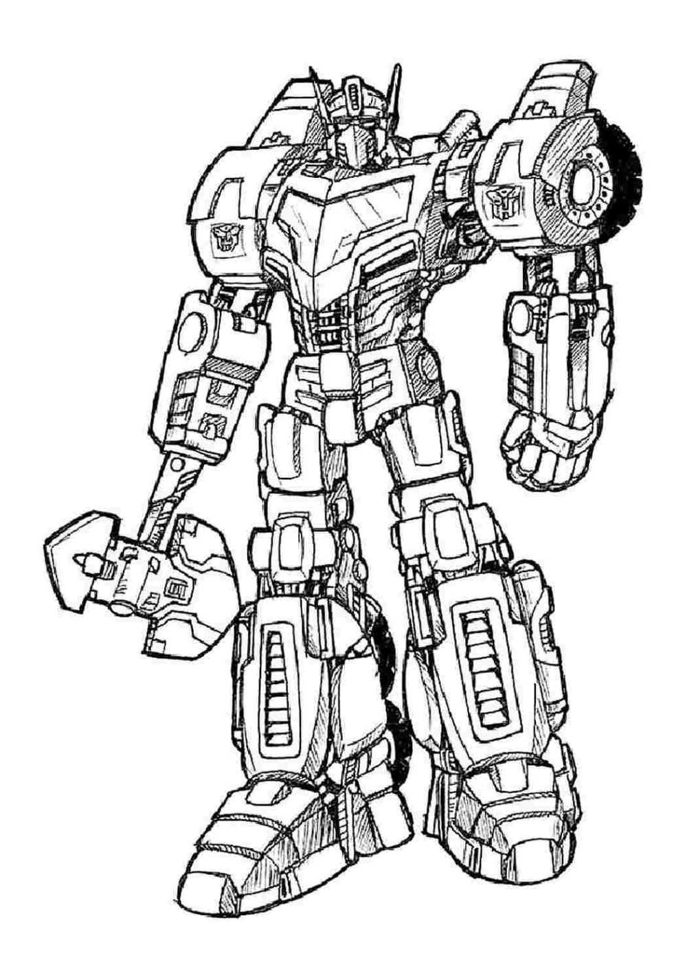 Thỏa sức sáng tạo với tranh tô màu Autobots hấp dẫn