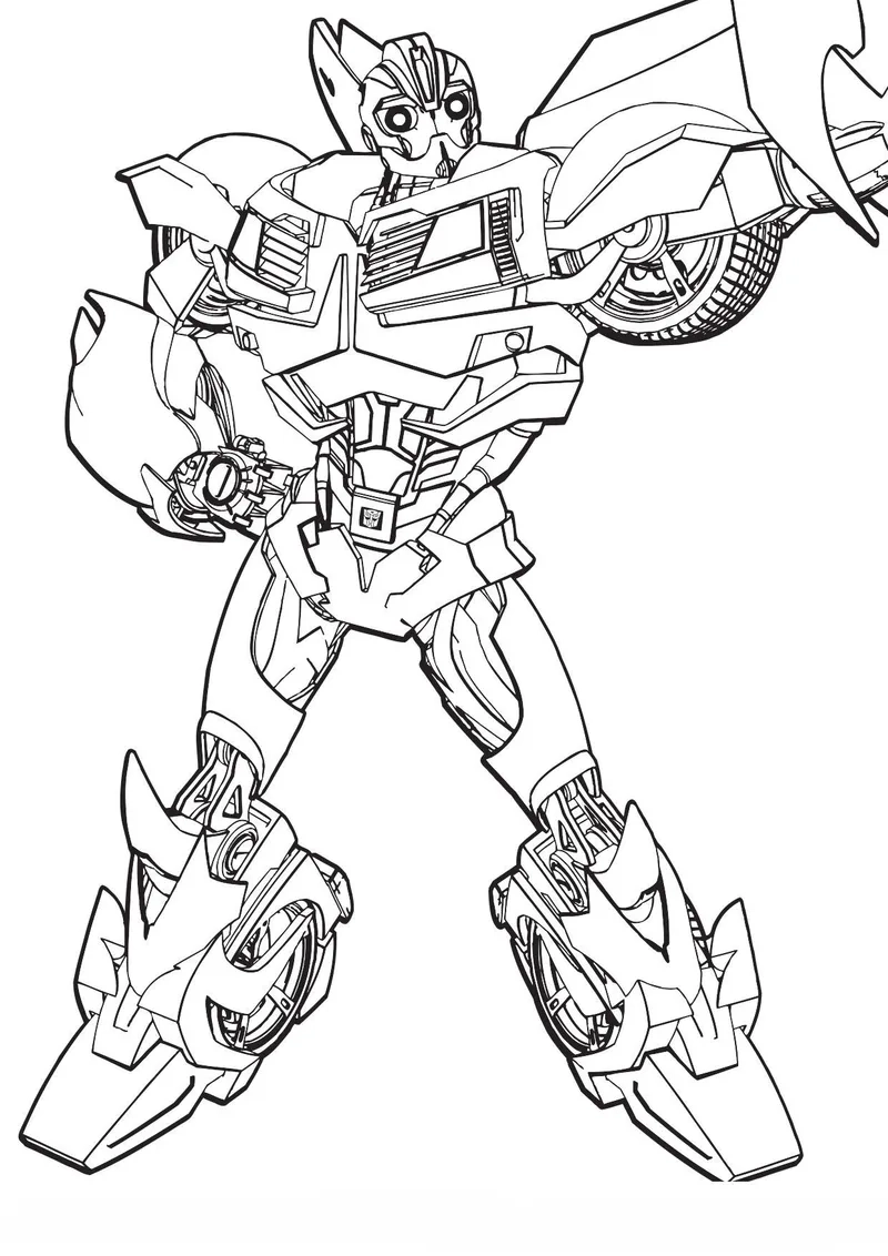 Tranh tô màu Transformers Rescue Bots vui nhộn và sáng tạo