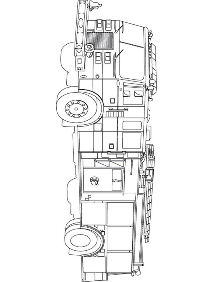 Thỏa sức sáng tạo với tranh tô màu xe cứu hỏa và cảnh sát