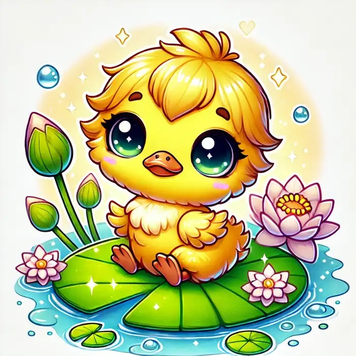 Thả tim cho những khoảnh khắc vịt chibi cute dễ thương