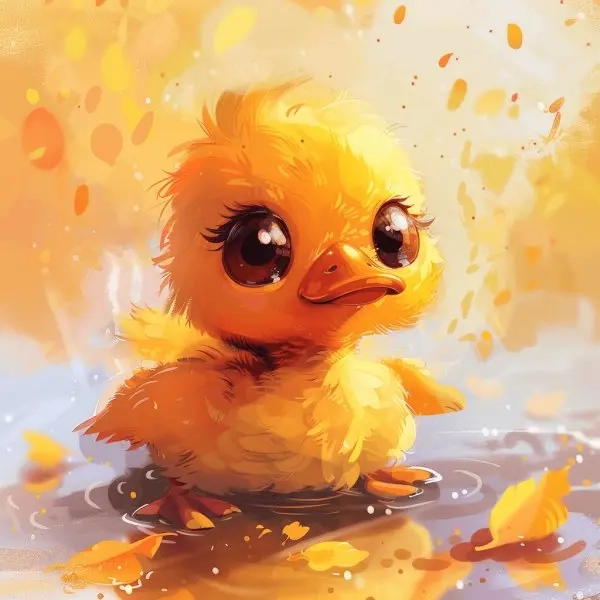 Tận hưởng khoảnh khắc vui nhộn với vịt cute chibi