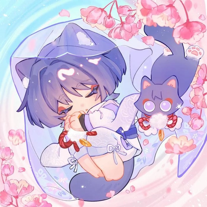 Hình ảnh wanderer moe đáng yêu trong phiên bản chibi mới