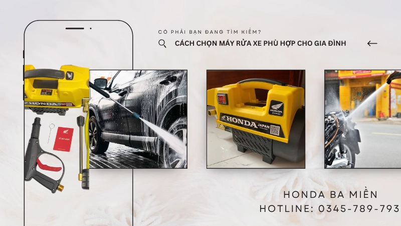 Bí quyết chọn máy rửa xe châu Âu phù hợp gia đình