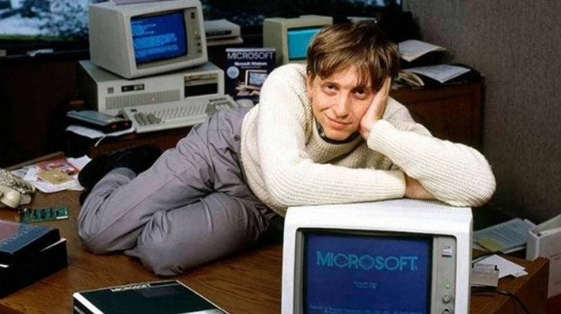 Bill Gates thời trẻ với niềm đam mê công nghệ