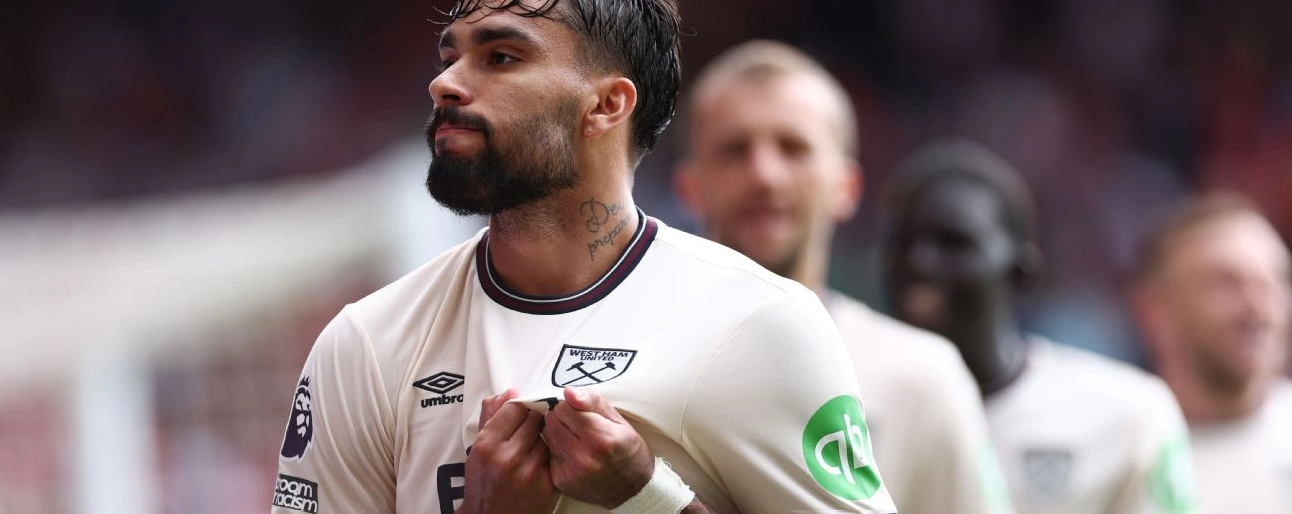 Lucas Paquetá ăn mừng bàn thắng cho West Ham United