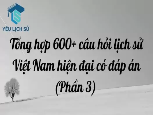 Tổng hợp 600+ câu hỏi lịch sử Việt Nam hiện đại có đáp án (Phần 3)