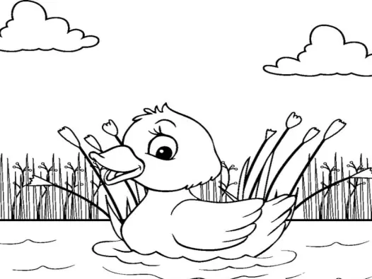 Khám phá bộ tranh tô màu con vịt dễ thương cho bé yêu
