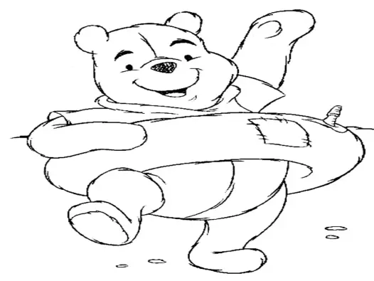 Tuyển tập tranh tô màu gấu pooh dễ thương nhất cho bé