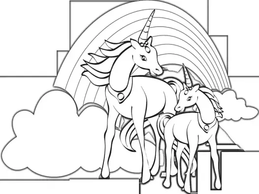 Khám phá bộ tranh tô màu kỳ lân cực đẹp dành cho bé