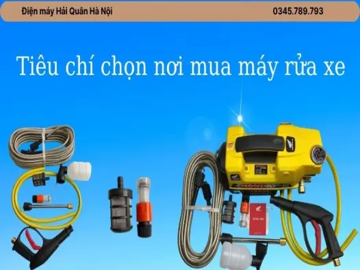 Mua máy rửa xe ở đâu Việt Nam: Tham khảo kinh nghiệm