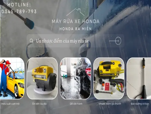 Máy rửa xe chất lượng- Khám phá nguồn gốc và ưu nhược điểm